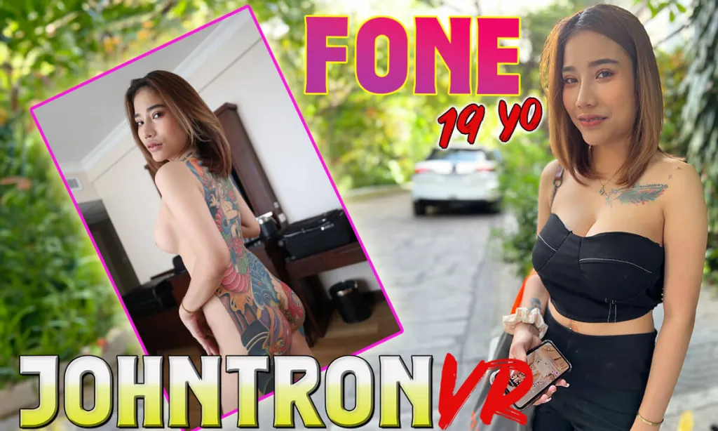 Fone (19yo Thai Performer) in Cow Girl & Reverse Cow Girl - Interracial 180° VR Video