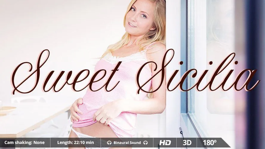 Sicilia Model's Blowjob & Creampie VR Experience