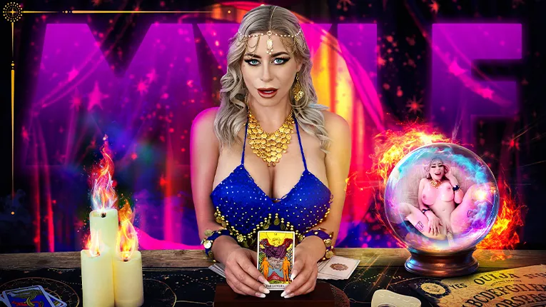 Bambi Blitz's Tarot Ritual: Deep Throat, Oil Massage, & Ball Sucking