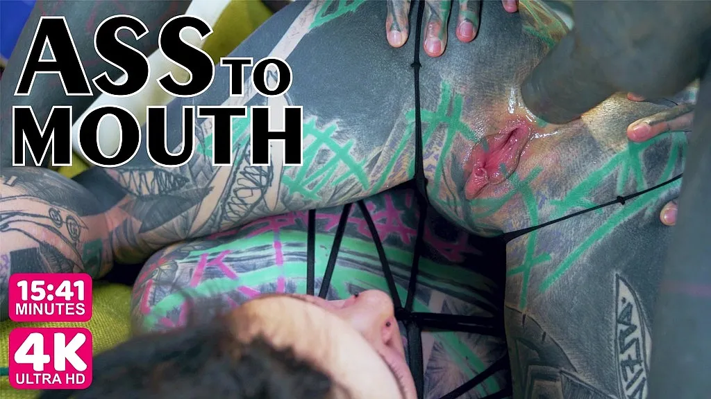 Anuskatzz, Lily Lu & Illuz: Tattooed Threesome - Anal, Deep Throat, Ass to Mouth