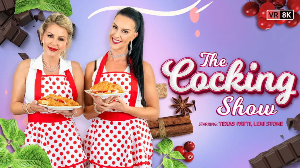 Texas Patti and Lexi Stone: MILF Threesome Cooking Show - Creampie VR Bangers