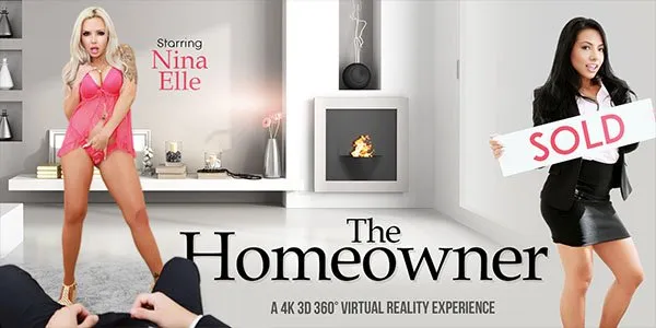 Nina Elle's Sensual Home Tour: MILF Masturbation in VR