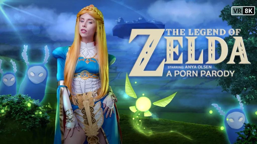 Anya Olsen as Princess Zelda's Rewarding Blowjob (VR Cosplay) - Up to 8K HD