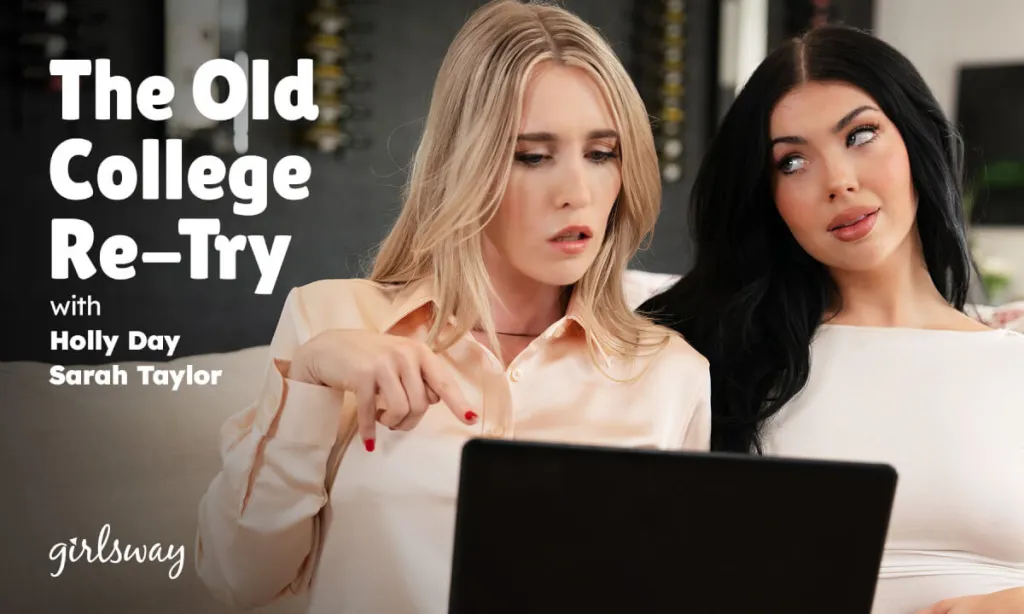 Sarah Taylor & Holly Day - College lesbians experiment in 4K