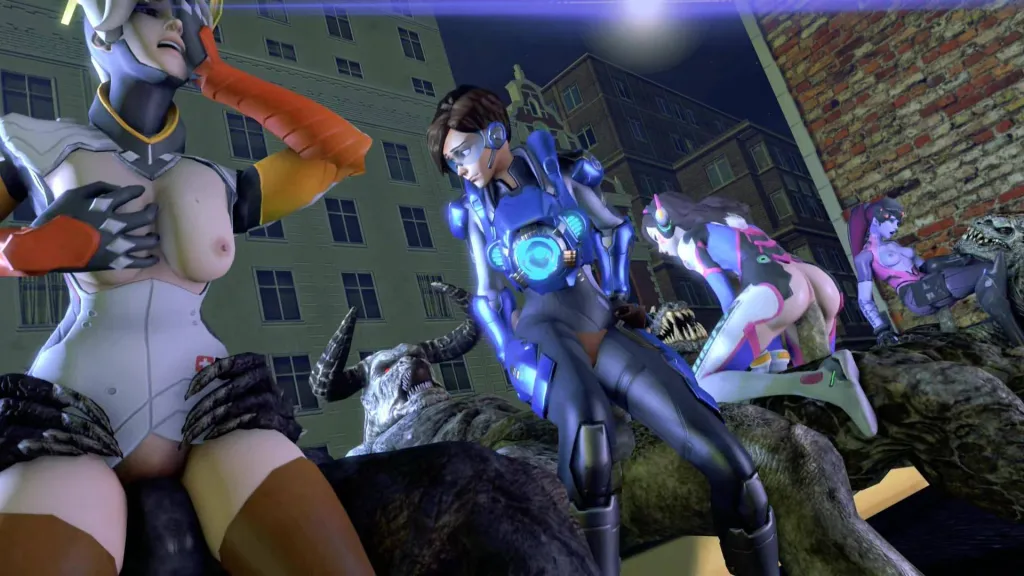 Overwatch VR: Mercy, D.Va, Widowmaker 180° HD 3D Animated Sex Scene
