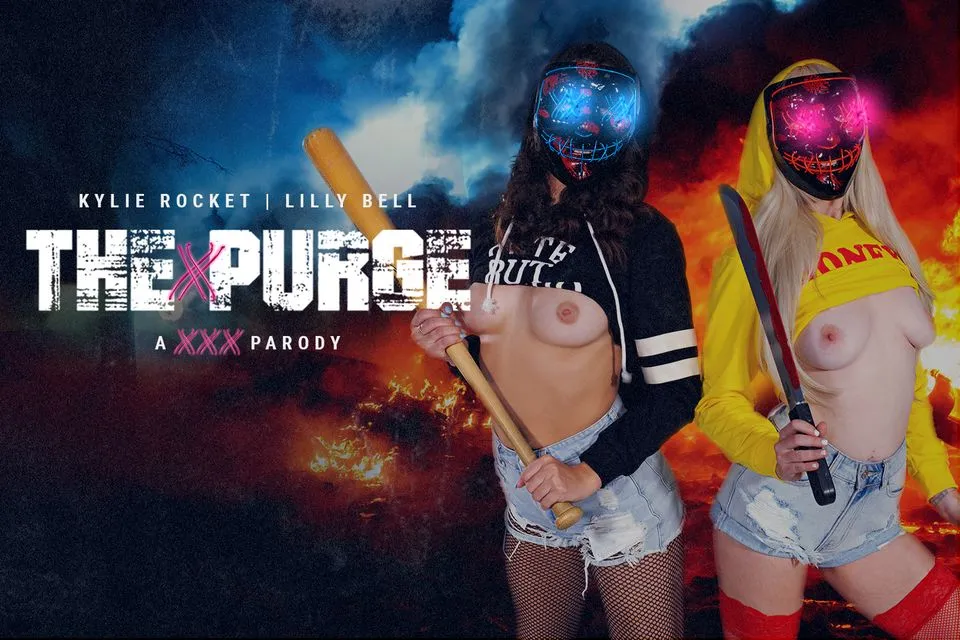 Kylie Rocket and Lilly Bell in a 5K VR Threesome: The Purge Redemption