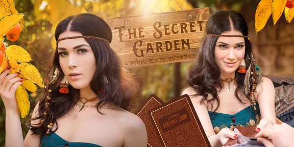 Evelyn Claire's Magic Garden: A Brunette VR Bunny Boils Hamper Virtual Reality Blowjob