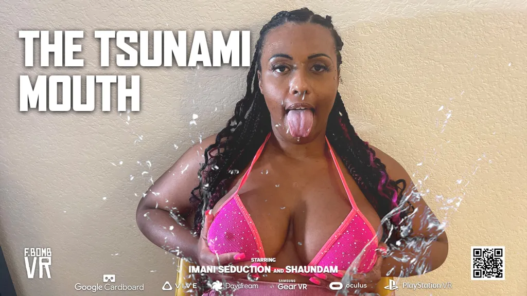 Imani Seduction's Interracial Blowjob & Titty Fuck - HD 180° VR
