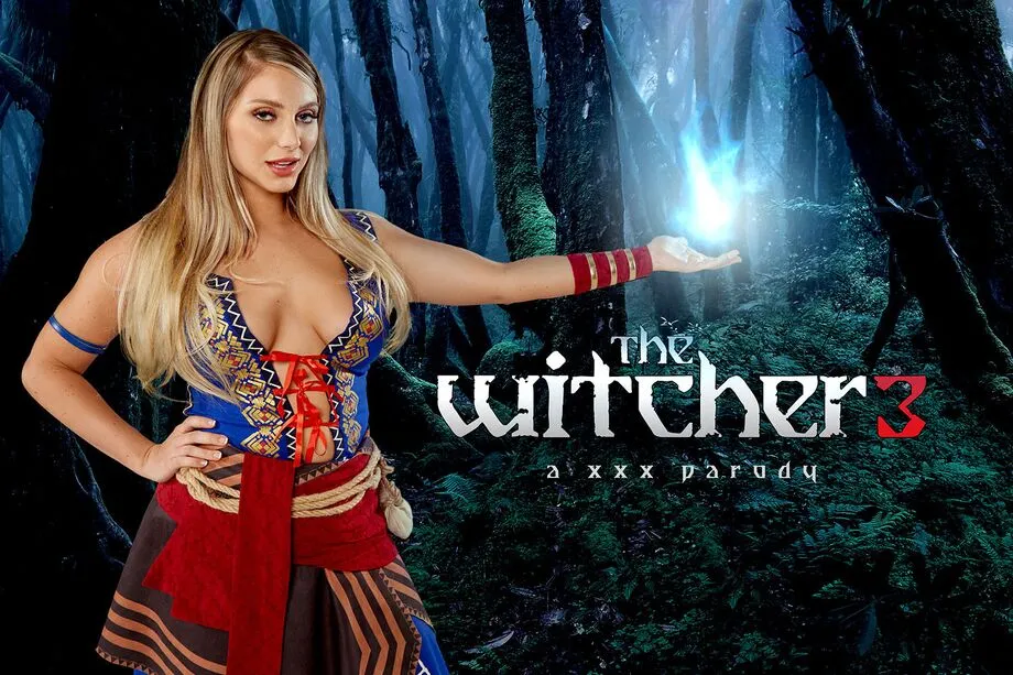Kayley Gunner as Keira Metz in The Witcher 3 VR CosplayX - 180° Stereoscopic Blowjob