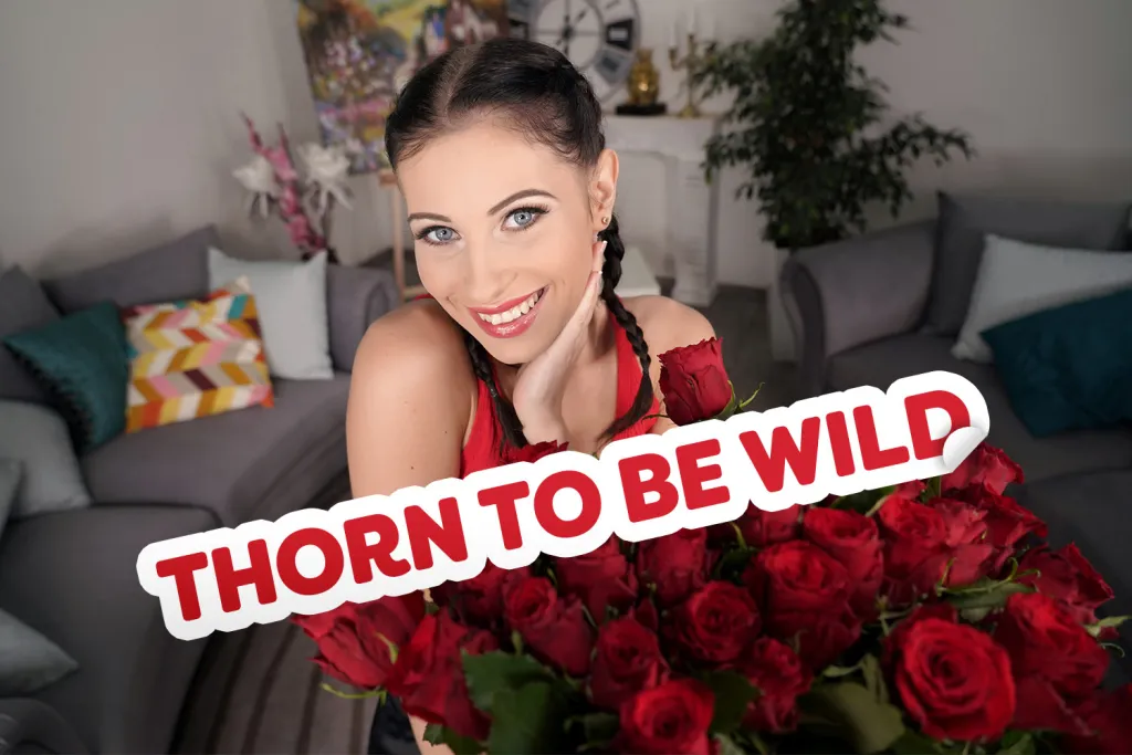 Lilly Bella's Wild Vday: 6K Brunette Blowjob and Doggystyle