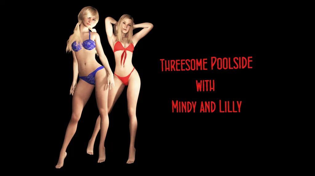 Mindy's Poolside Threesome Blowjob - VR 180° POV