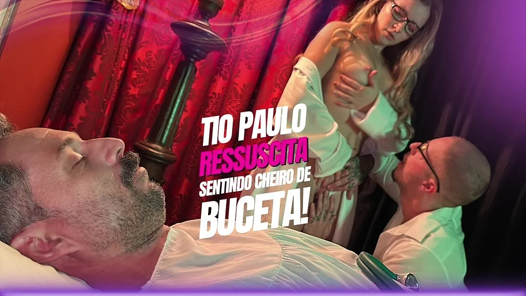 Brazilian Threesome: Tio Paulo, Petite Beauty, Doctor - HD