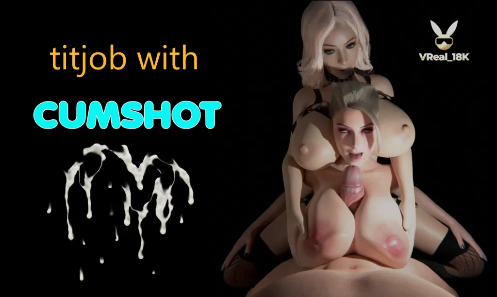 Alexa Bliss, Liv Morgan in 3D CGI Threesome Titty Fuck - VR Porn
