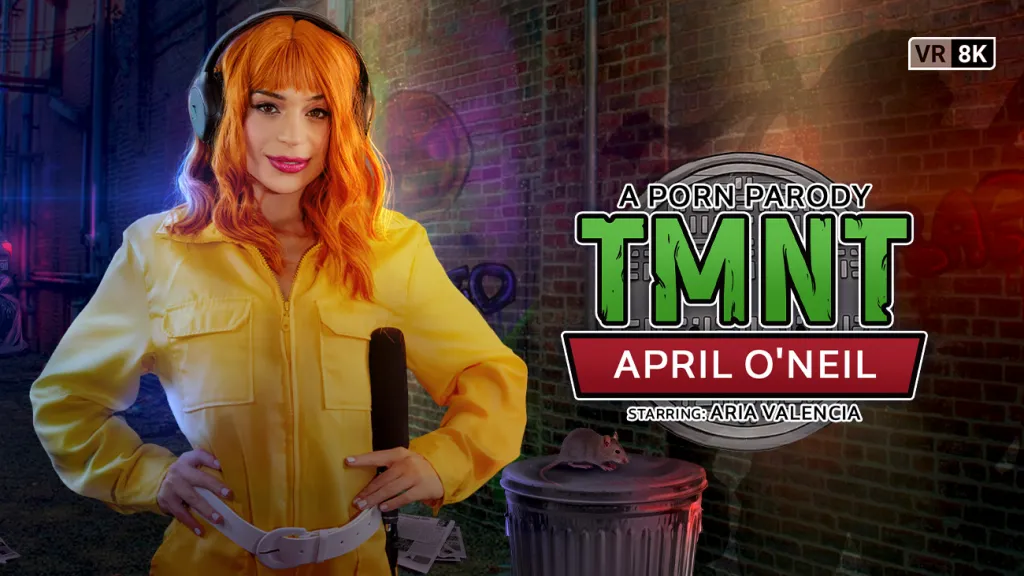 VR Cosplay: Aria Valencia as April O'Neil - TMNT Blowjob Scene