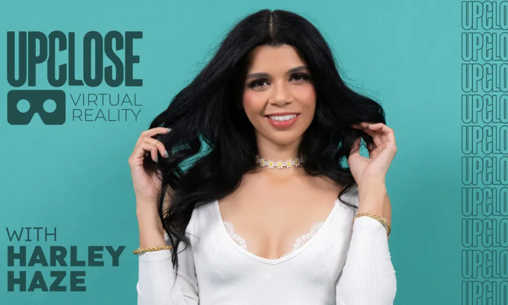 Harley Haze & Oliver Davis in Immersive VR Sex Experience: Brunette Babe in Shorts