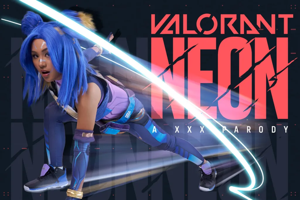 Phoebe Kalib as Neon: Fastest Radiant Agent in VR Porn Parody