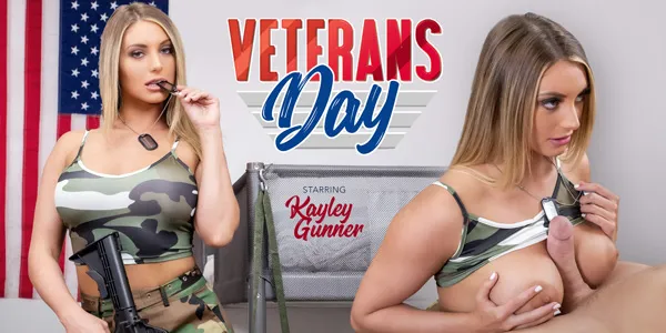 Veterans Day with Kayley Gunner - 8K Blonde VR Porn Star
