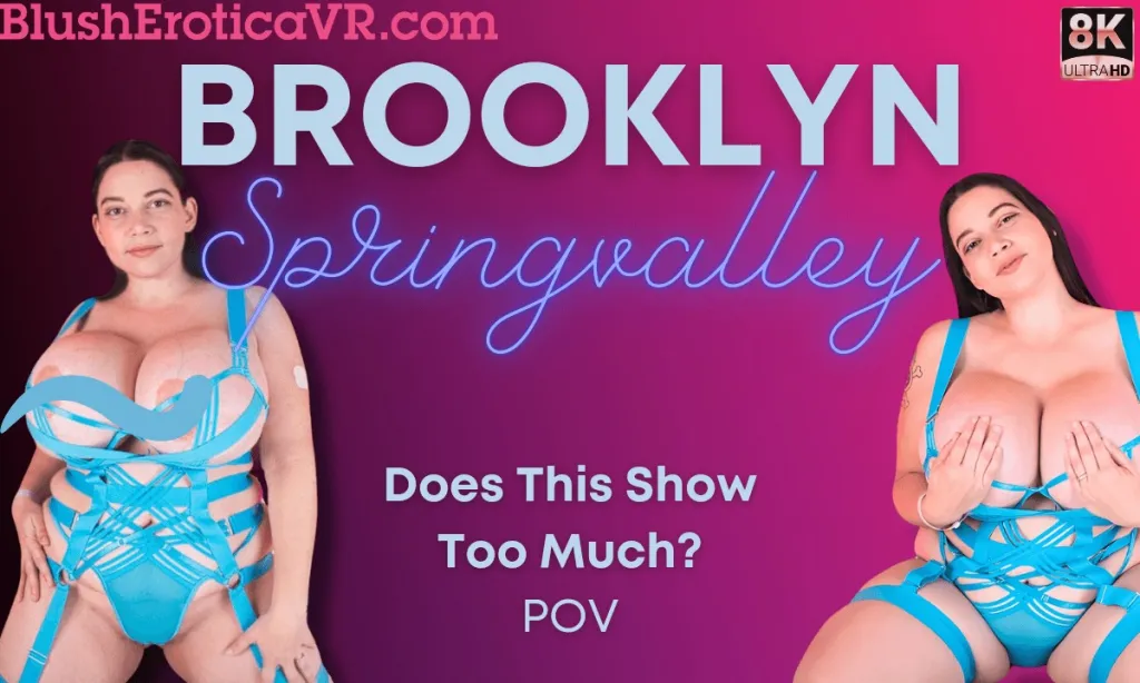 Brooklyn Springvalley's Tattooed Brunette Lingerie Show in 8K VR (60 FPS)