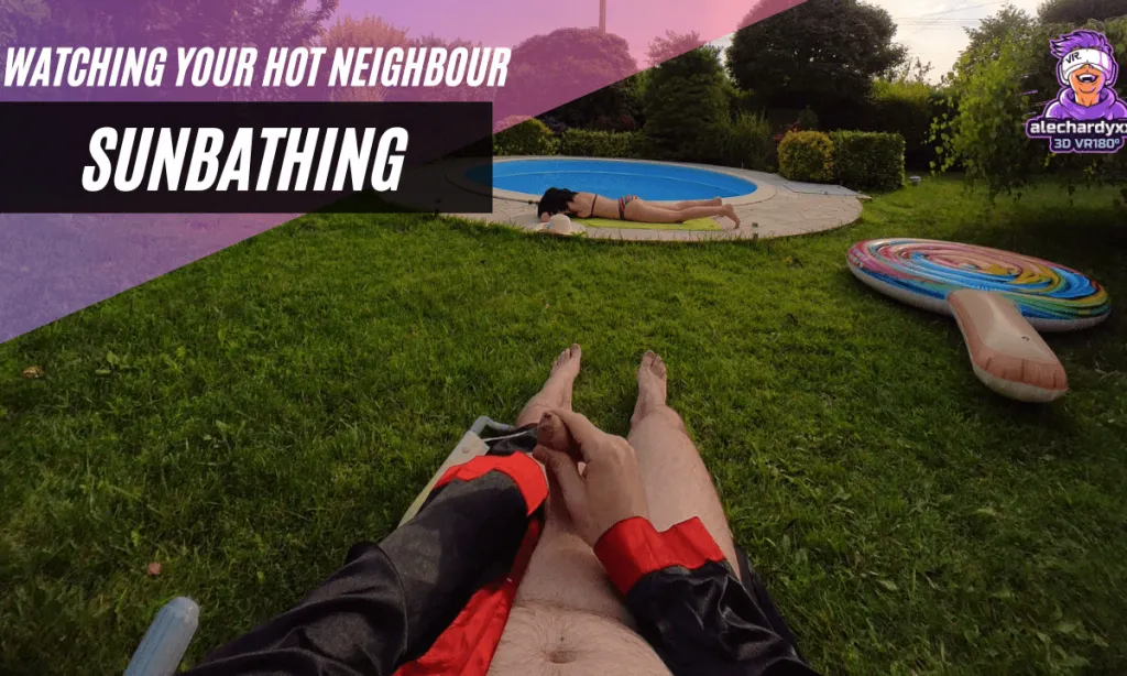 Hot Neighbor's Poolside Voyeur Session - Performer 1, Performer 2, Amateur POV 180° 4K Video