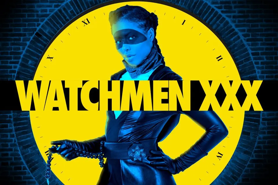 Kira Noir as Sister Night in Watchmen Parody - 180° VR Interracial Blowjob & Doggy Style