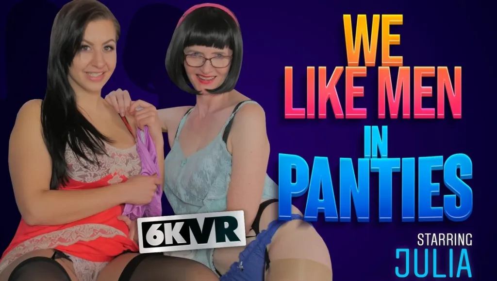 MILFs Julia and Tindra Frost in Stockings and High Heels - Kinky Brunette Secrets (VR)