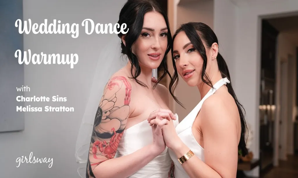 Melissa Stratton and Charlotte Sins' Intimate Home Dance (Lesbian, Stockings, 4K)