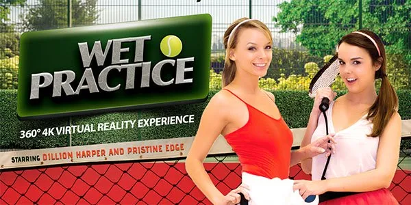 Pristine Edge & Dillion Harper: Wet Racquetball Match - Brunette Babe Finger Scene