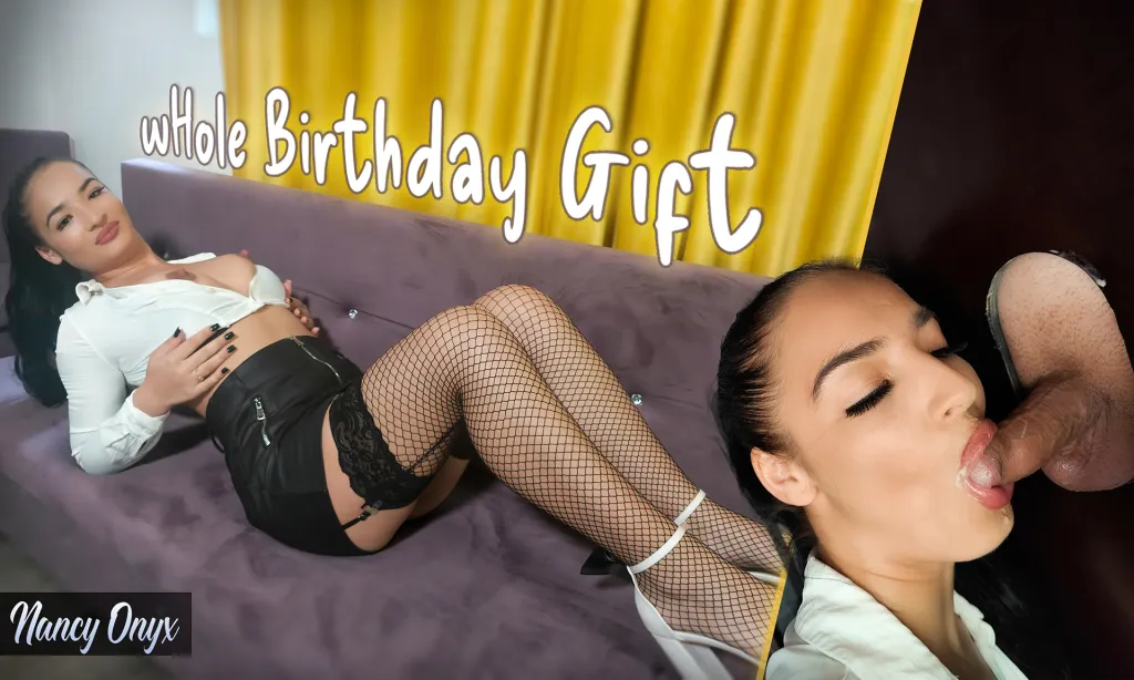 Nancy Onyx's Stockings and Heels Blowjob - HD Video