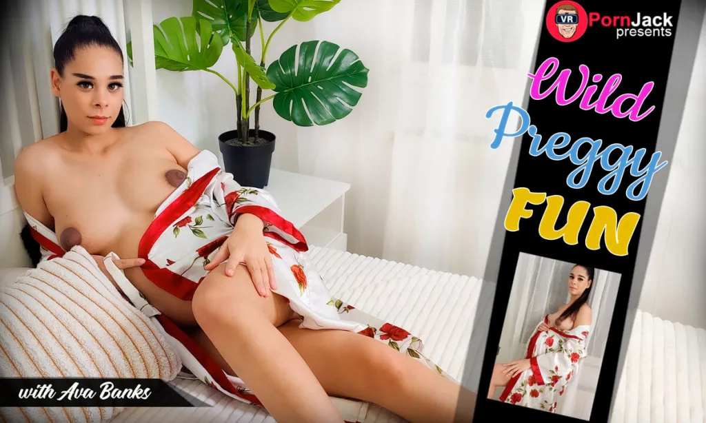 Ava Banks - Brunette Shaved Pussy 3D Video (60 FPS, 180° VR, 4K)