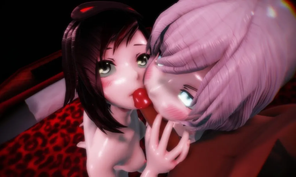 Wiss and Ruti's 3D Threesome: A Caring Cock-Sucking Alliance (POV, 60 FPS, VR 180°, UHD 4K)