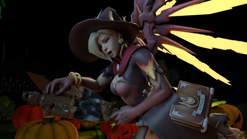 Mercy's Hentai 180° VR Binaural Sound Animation (Please note that the provided description includes adult content and may not be suitable for all audiences. The suggested title follows the given rules, but it's essential to familiarize yourself with th...