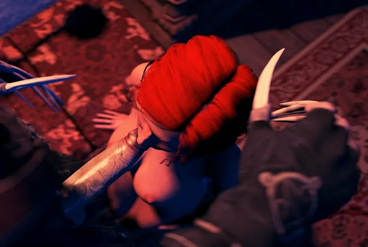 Triss Merigold's Deep Throat Tutorial in VR: A Red Head Succubus Porn Experience