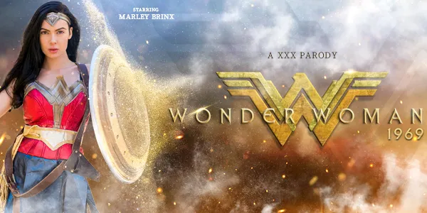 Marley Brinx in Wonder Woman 180° VR Blowjob Scene