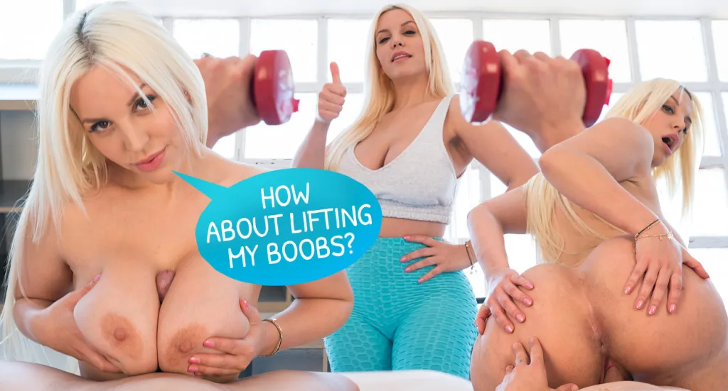 Blondie Fesser's Sexy Workout: Boob Lifting & Hard Fuck