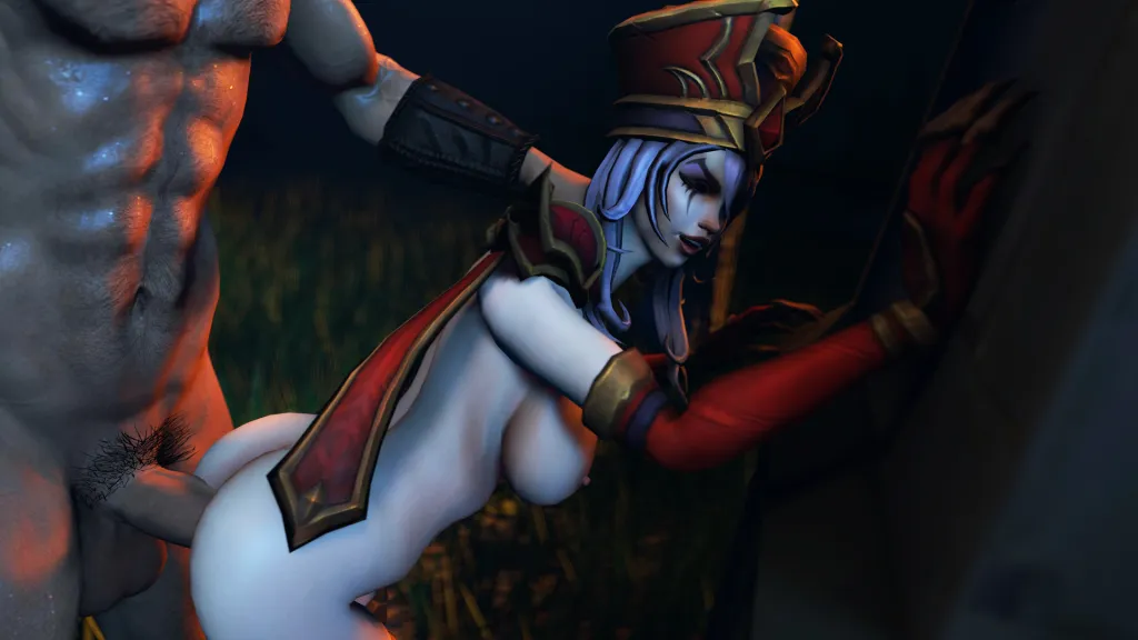 Sally Whitemane in VR Hentai: Doggy Style with Big Tits and Big Cock - HD 180° Video