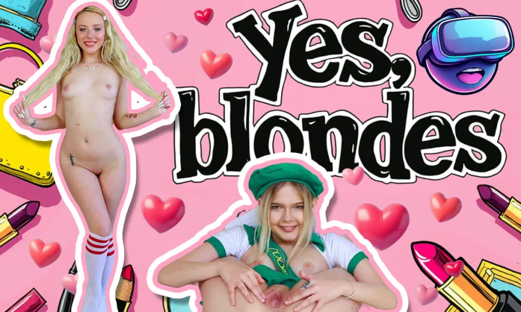 Blonde Beauties: Kyler Quinn, Coco Lovelock, Melody Marks - Missionary VR Compilation (POV, 60 FPS, 180°)