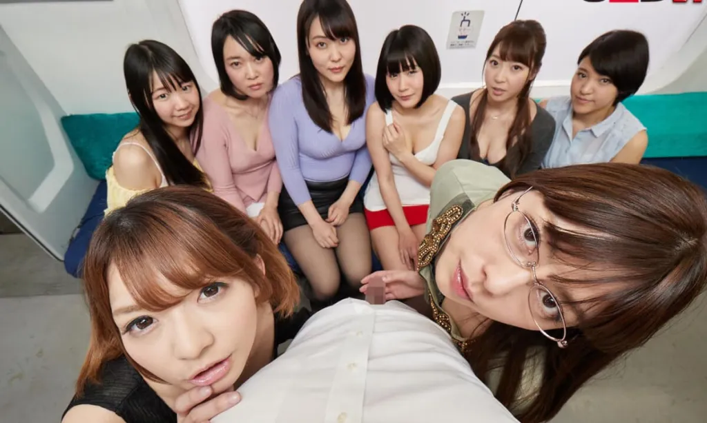 3D POV Glasses Off: Performer1, Performer2, Performer3 CFNM Censored Japanese Speech Hand Job
