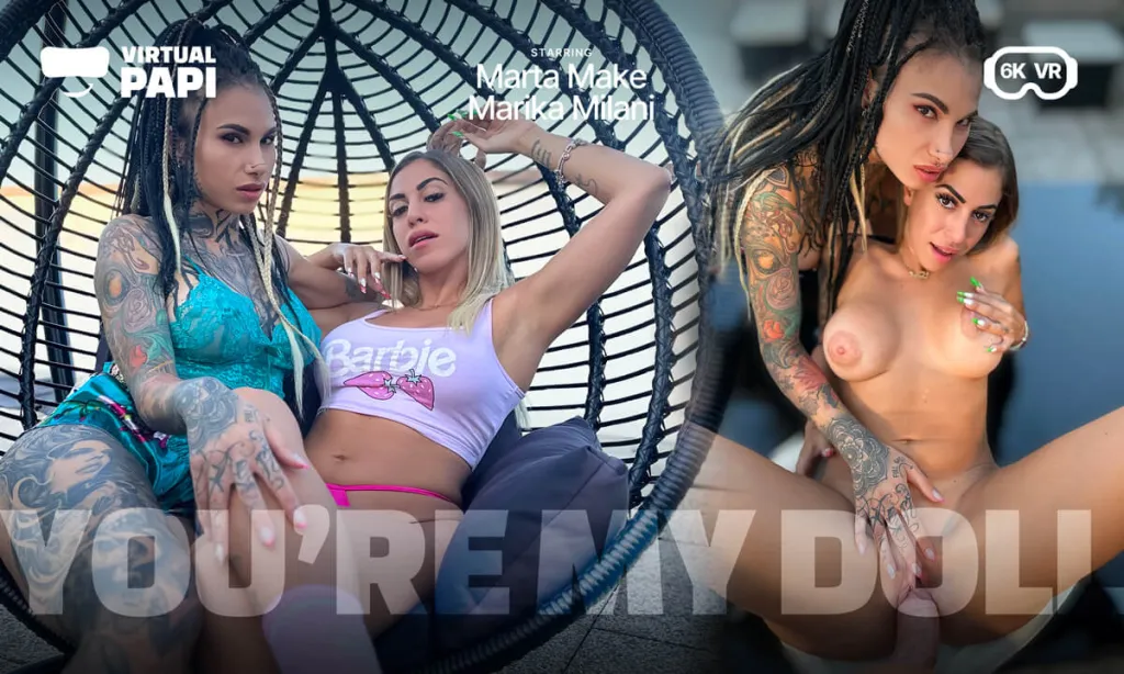 Marika Milani, Marta Make, Virtual Papi - 180° 5K VR Threesome in Missionary and Doggy Style