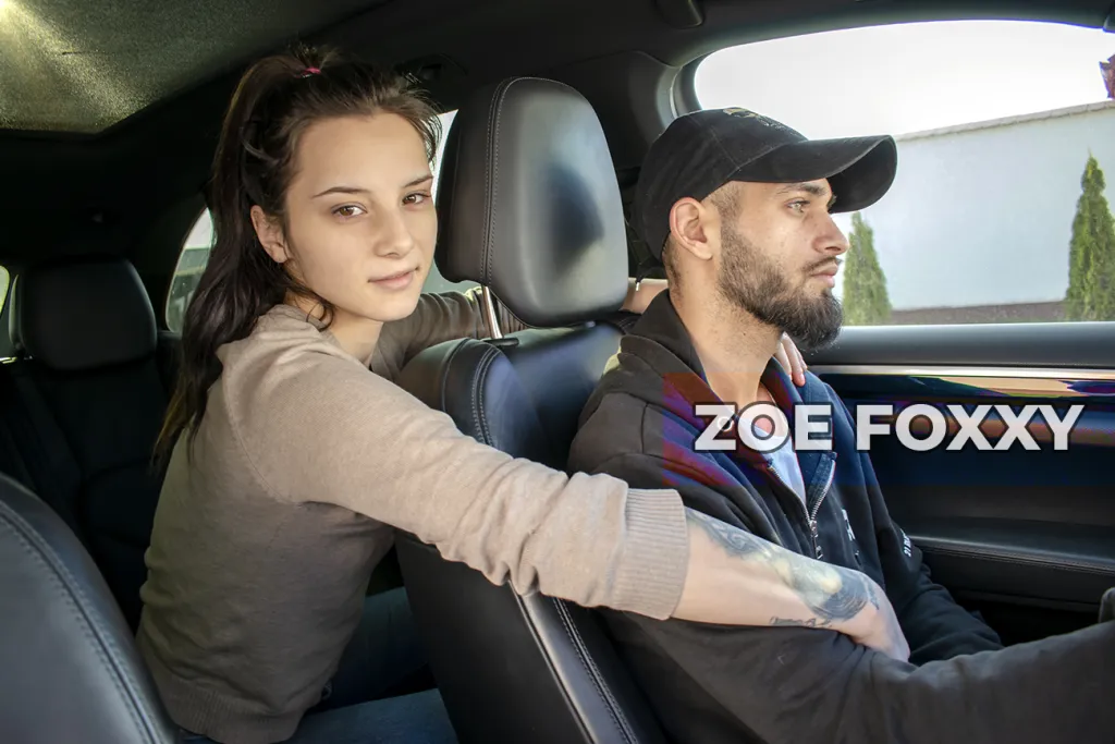 Zoe Foxxy's Outdoor Brunette Blowjob in HD